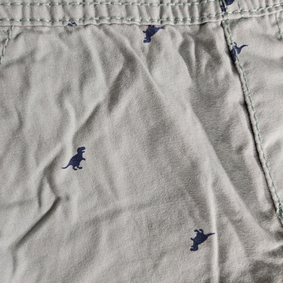 Kitestrings plaid overalls and OshKosh dino overall shorts size boys 3T - Picture 3 of 5